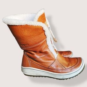 Ecco Trace Hydromax Leather Winter Boots - 41 (10-10.5)